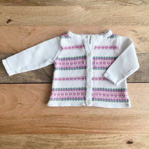 3/$15 VINTAGE Heirloom by Polly Flinders Sweater 3-6m